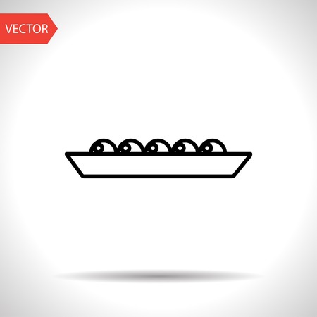 Vector peas icon. Food icon. Eps10のイラスト素材