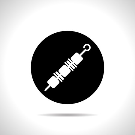 Vector meat on the spit icon. Food icon. Eps10のイラスト素材