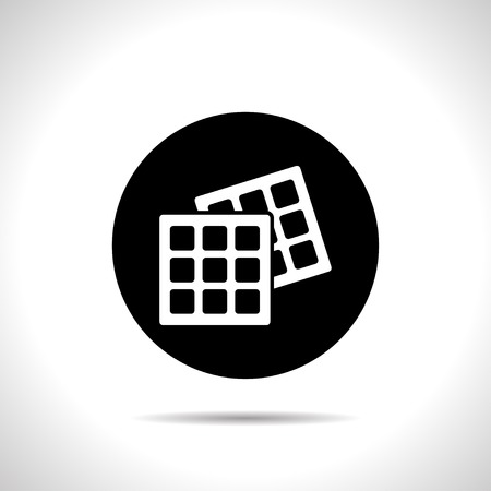 Vector belgian waffles icon. Food icon. Eps10のイラスト素材