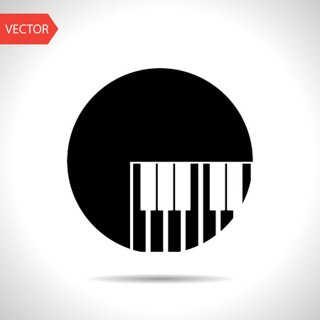 icon of piano keysのイラスト素材