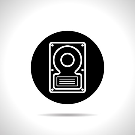 icon of hard diskのイラスト素材