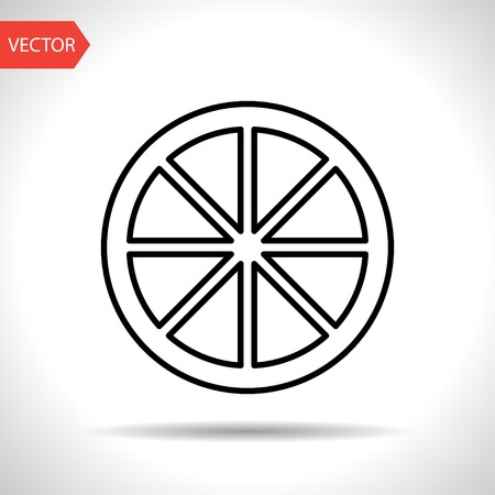 Vector citrus icon.  Food icon. Eps10のイラスト素材