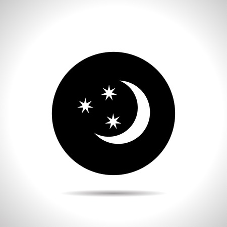icon of starry nightのイラスト素材