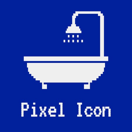 shower icon. Bathroom symbolのイラスト素材