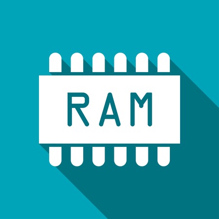 icon of memory chipのイラスト素材