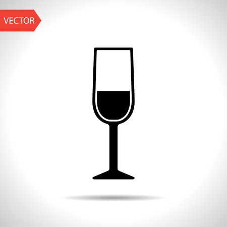 icon of wine glassのイラスト素材