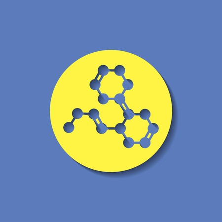 Chemical formula iconのイラスト素材