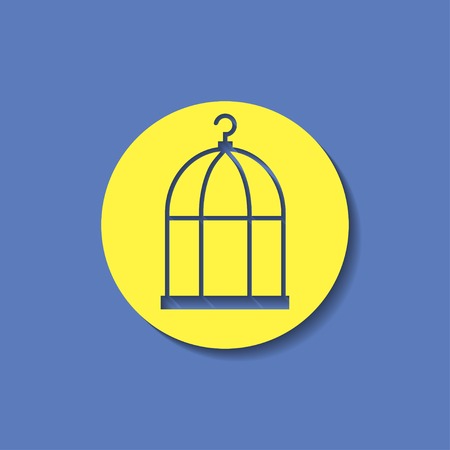 Bird cage iconのイラスト素材