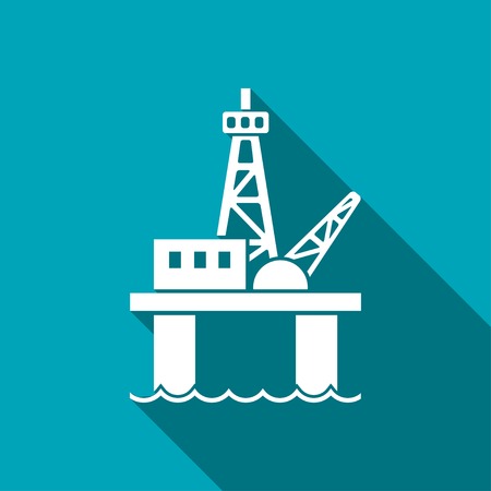 Oil platform iconのイラスト素材