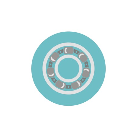 Flat web icon of bearingのイラスト素材