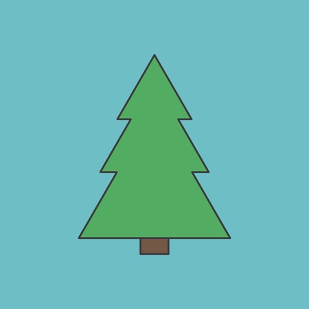 xmas tree iconのイラスト素材