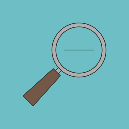 icon of zoom out magnifying glassのイラスト素材