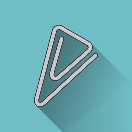 icon of paper clipのイラスト素材
