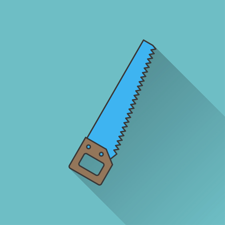 icon of hand sawのイラスト素材