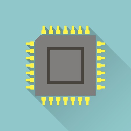 icon of microchipのイラスト素材