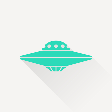 UFO Flying Saucer Iconのイラスト素材