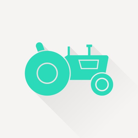 Tractor web icon, vector illustrationのイラスト素材