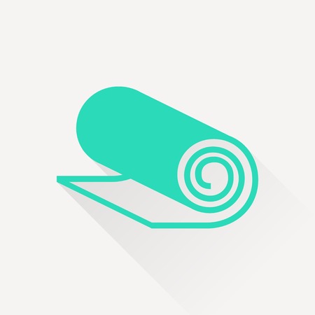 Yoga Mat icon, vector illustrationのイラスト素材