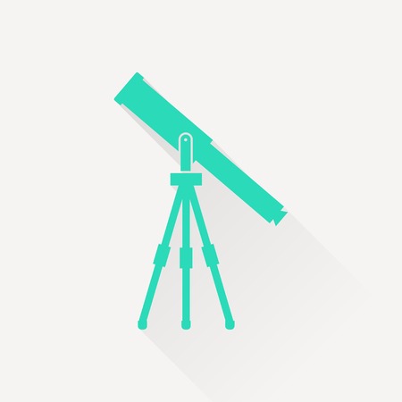 Telescope web icon, vector illustrationのイラスト素材