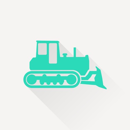 bulldozer iconのイラスト素材