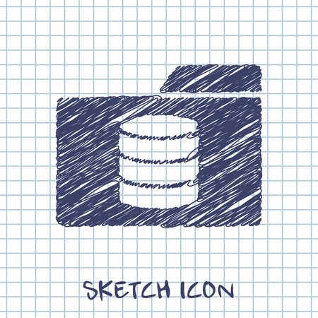 database folderのイラスト素材