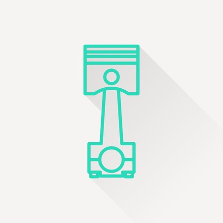 icon of engine pistonのイラスト素材