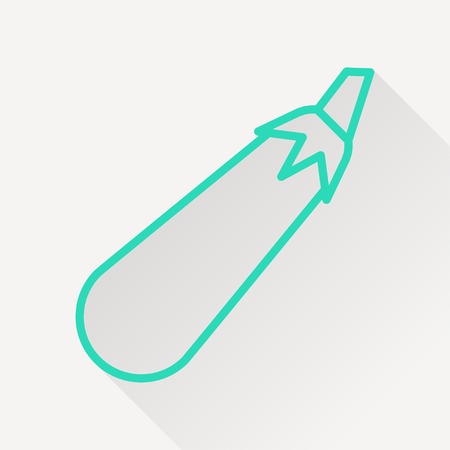 Vector eggplant icon.のイラスト素材
