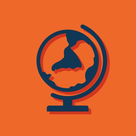 Earth globe iconのイラスト素材
