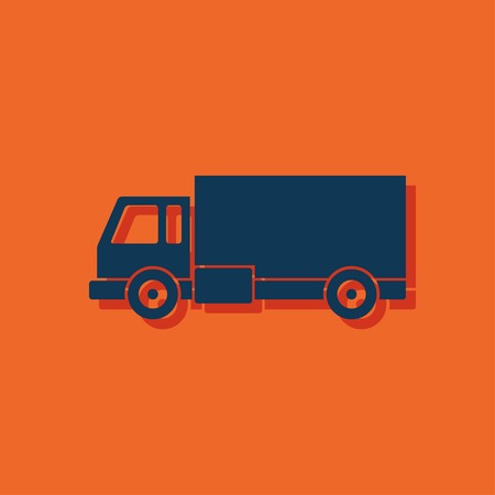 delivery truck iconのイラスト素材