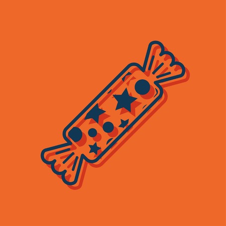 Candy with stars iconのイラスト素材