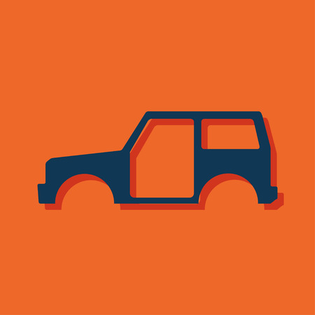 icon of car bodyのイラスト素材