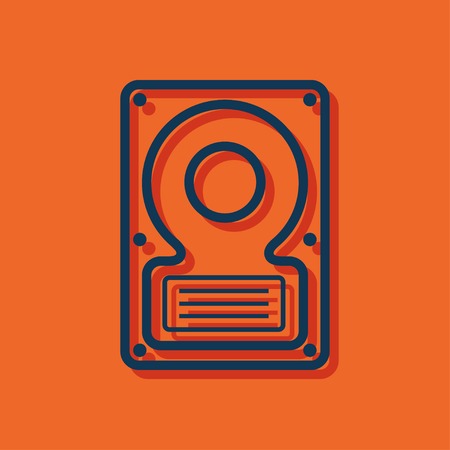 icon of hard diskのイラスト素材