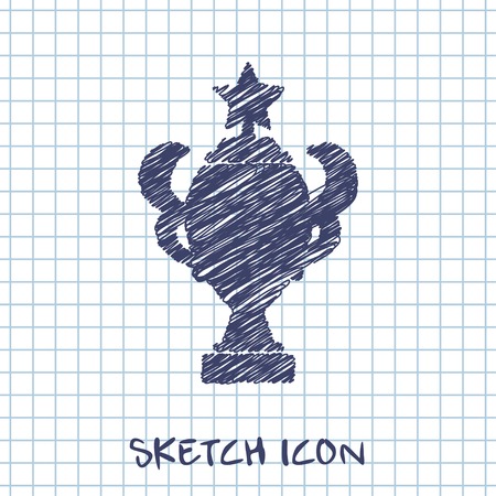 Award Icon with ribbons and stars icon vector illustrationのイラスト素材