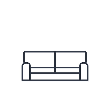 outline icon of sofaのイラスト素材