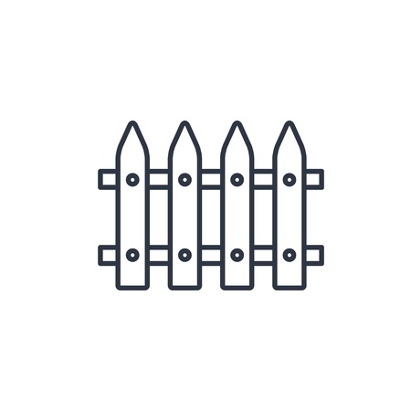 Garden fence iconのイラスト素材