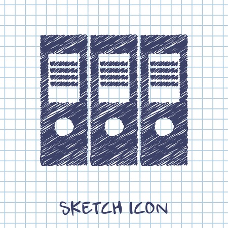 icon of document folderのイラスト素材