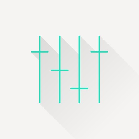 music equalizer iconのイラスト素材