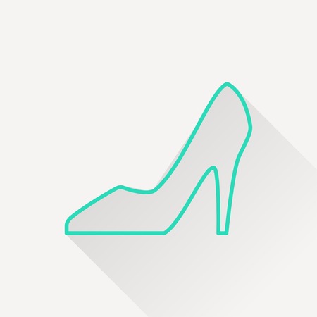 Woman shoe iconのイラスト素材