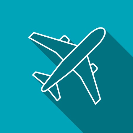 Airplane vector iconのイラスト素材