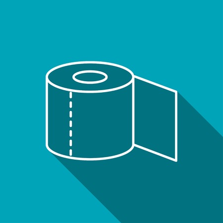 Toilet paper iconのイラスト素材