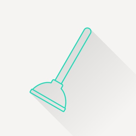 Toilet Plunger vector iconのイラスト素材