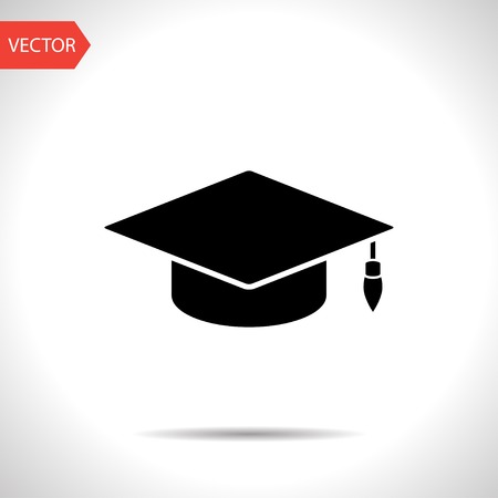 academic hat vector iconのイラスト素材