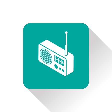 radio isometric 3d iconのイラスト素材