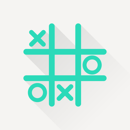 Tic tac toe game vector iconのイラスト素材