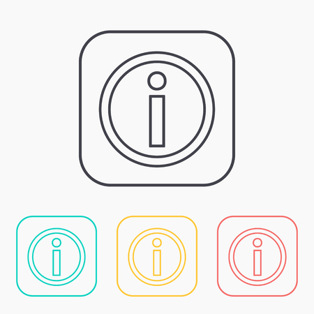 information color icon setのイラスト素材