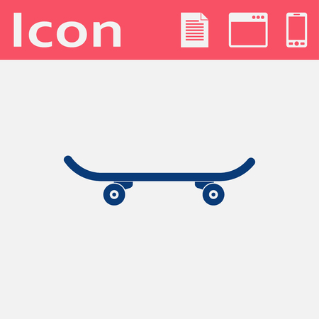 flat icon of skateboardのイラスト素材