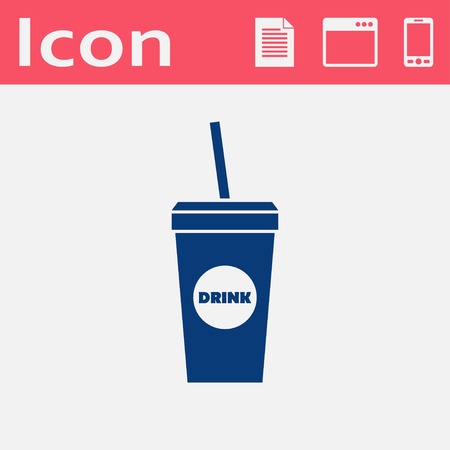 Vector drink icon. Food icon. Eps10のイラスト素材