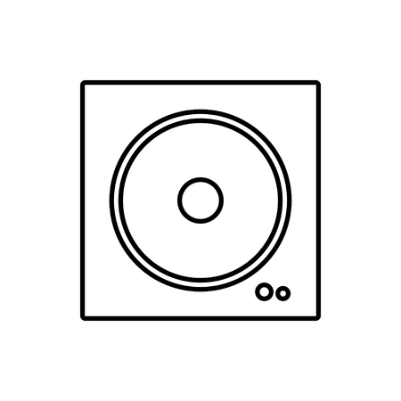 vector outline icon of speaker のイラスト素材