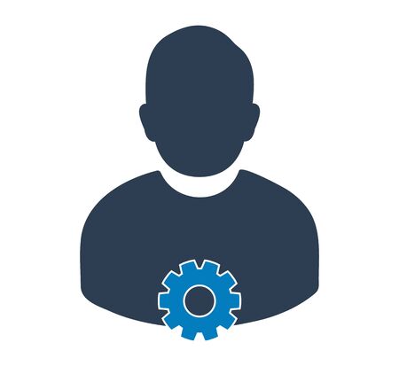Account Settings Icon. Flat style vector EPS.のイラスト素材