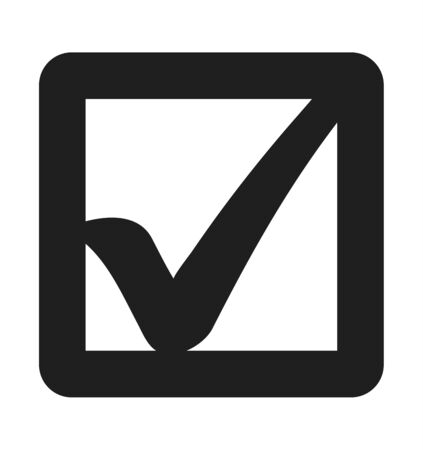 Check List Icon. Flat style vector EPS.のイラスト素材